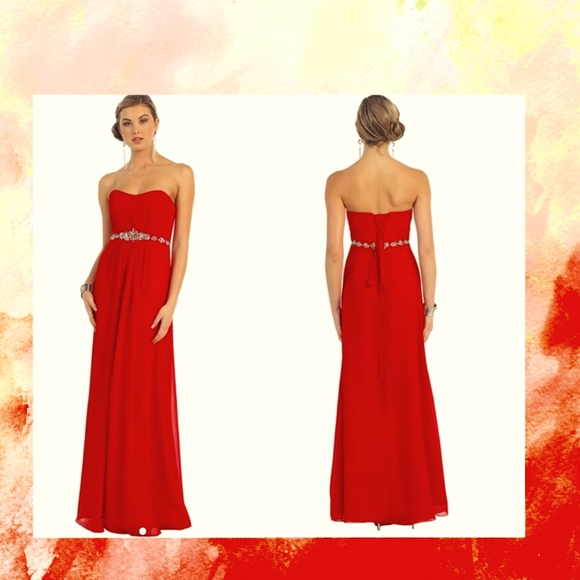 May Queen embellishment strapless dress - Picture 1 of 1
